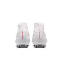Nike Mercurial Superfly 11 Academy (SG) Iron Stud Anti-Clog Football Boots White Bright Red Gold