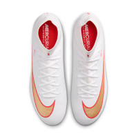 Nike Mercurial Superfly 11 Academy (SG) Iron Stud Anti-Clog Football Boots White Bright Red Gold