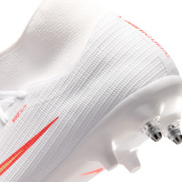 Nike Mercurial Superfly 11 Academy (SG) Iron Stud Anti-Clog Football Boots White Bright Red Gold