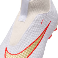 Nike Mercurial Superfly 11 Academy (MG) Grass/Artificial Grass Football Boots Kids White Bright Red Gold