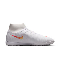 Nike Mercurial Superfly 11 Academy (TF) Turf Football Boots White Bright Red Gold