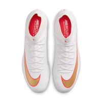 Nike Mercurial Superfly 11 Academy (TF) Turf Football Boots White Bright Red Gold