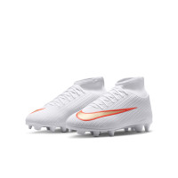 Nike Mercurial Superfly 11 Club (MG) Grass/Artificial Grass Football Boots Kids White Bright Red Gold