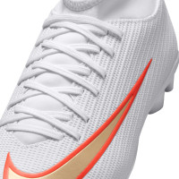Nike Mercurial Superfly 11 Club (MG) Grass/Artificial Grass Football Boots Kids White Bright Red Gold