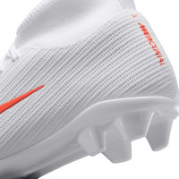 Nike Mercurial Superfly 11 Club (MG) Grass/Artificial Grass Football Boots Kids White Bright Red Gold