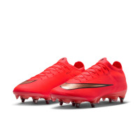 Nike Mercurial Vapor 17 Elite (SG) Iron Stud Football Boots Bright Red Black Gold