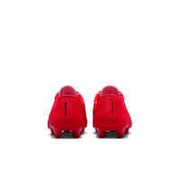 Nike Mercurial Vapor 17 Club (MG) Gras / Kunstgras Voetbalschoenen Peuters/Kleuters Felrood Zwart Goud