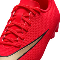 Nike Mercurial Vapor 17 Club (MG) Gras / Kunstgras Voetbalschoenen Peuters/Kleuters Felrood Zwart Goud
