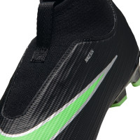 Nike Mercurial Superfly 11 Academy (MG) Grass/Artificial Grass Football Boots Toddlers Black Bright Green Silver Grey