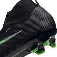 Nike Mercurial Superfly 11 Academy (MG) Grass/Artificial Grass Football Boots Toddlers Black Bright Green Silver Grey