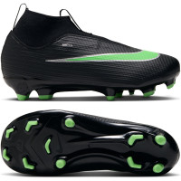 Nike Mercurial Superfly 11 Academy (MG) Grass/Artificial Grass Football Boots Toddlers Black Bright Green Silver Grey