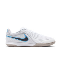 Nike Tiempo Reactgato (IN) Zaalvoetbalschoenen Wit Lichtblauw Zwart Grijs
