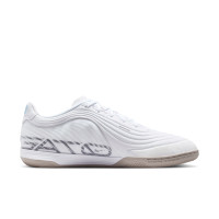 Nike Tiempo Reactgato (IN) Zaalvoetbalschoenen Wit Lichtblauw Zwart Grijs