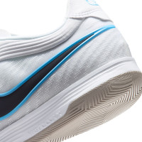 Nike Tiempo Reactgato (IN) Zaalvoetbalschoenen Wit Lichtblauw Zwart Grijs
