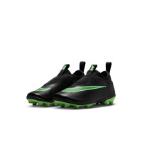 Nike Mercurial Vapor 17 Club (MG) Flex Grass/Artificial Grass Football Boots Kids Black Bright Green Silver Grey