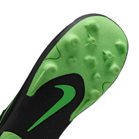 Nike Mercurial Vapor 17 Club (MG) Flex Grass/Artificial Grass Football Boots Kids Black Bright Green Silver Grey