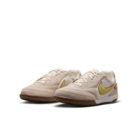 Nike Tiempo Streetgato Premium Kids Beige Lemon Moon Particle Street Football Shoes