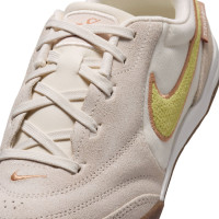 Nike Tiempo Streetgato Premium Kids Beige Lemon Moon Particle Street Football Shoes