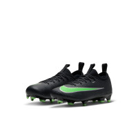 Nike Mercurial Vapor 17 Academy (MG) Grass/Artificial Grass Football Boots Toddlers Black Bright Green Silver Grey