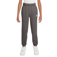 Nike Sportswear Club Fleece Trainingspak Hooded Kids Donkergrijs Wit