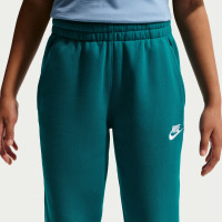 Nike Club Fleece Joggingbroek Kids Turquoise Wit