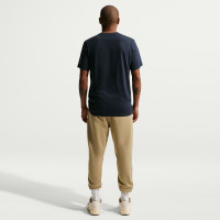 Nike Club Fleece Sweat Pants Dark Beige Dark Blue