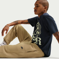 Nike Club Fleece Sweat Pants Dark Beige Dark Blue