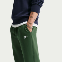 Nike Club Fleece Sweat Pants Dark Green White