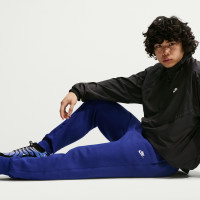 Nike Club Fleece Sweat Pants Dark Blue White
