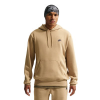 Nike Club Fleece Hoodie Donkerbeige Donkerblauw