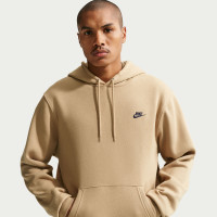 Nike Club Fleece Hoodie Donkerbeige Donkerblauw