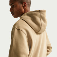 Nike Club Fleece Hoodie Donkerbeige Donkerblauw