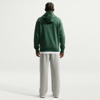 Nike Club Fleece Hoodie Donkergroen Wit