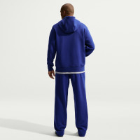Nike Club Fleece Hoodie Donkerblauw Wit
