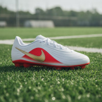 Nike Tiempo Maestro Club (MG) Gras / Kunstgras Voetbalschoenen Wit Felrood Goud