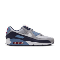 Nike Sneakers Air Max 90 Geyser Grey Work Blue Wit Grijs Zwart