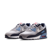 Nike Sneakers Air Max 90 Geyser Grey Work Blue Wit Grijs Zwart