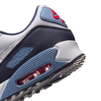 Nike Sneakers Air Max 90 Geyser Grey Work Blue Wit Grijs Zwart