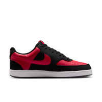 Nike Court Vision Sneakers Low Black Red Red White