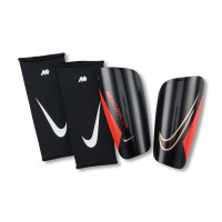 Nike Mercurial Lite Shin Guards Black Bright Red Gold