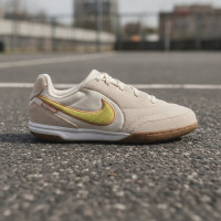 Nike Tiempo Streetgato Premium Kids Beige Lemon Moon Particle Street Football Shoes