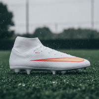 Nike Mercurial Superfly 11 Academy (SG) Iron Stud Anti-Clog Football Boots White Bright Red Gold