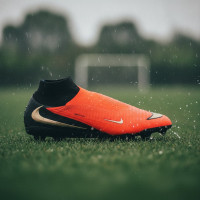 Nike Phantom 6 High Elite (SG) Iron Stud Football Boots Black Bright Red Gold