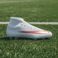 Nike Mercurial Superfly 11 Club (MG) Grass/Artificial Grass Football Boots White Bright Red Gold