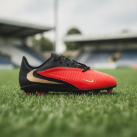 Nike Phantom 6 Low Club (MG) Grass/Artificial Grass Football Boots Kids Black Bright Red Gold