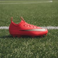 Nike Mercurial Vapor 17 Academy (MG) Grass/Artificial Grass Football Boots Toddlers Bright Red Black Gold