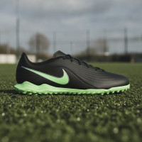 Nike Tiempo Maestro Club (TF) Turf Football Boots Black Bright Green Silver Grey