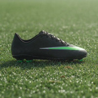 Nike Mercurial Vapor 17 Club (MG) Gras / Kunstgras Voetbalschoenen Kids Zwart Felgroen Zilvergrijs