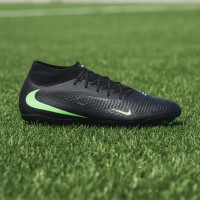 Nike Phantom 6 High Academy (MG) Gras / Kunstgras Voetbalschoenen Zwart Felgroen