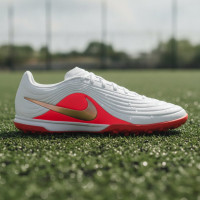 Nike Tiempo Maestro Academy (TF) Turf Football Boots White Bright Red Gold